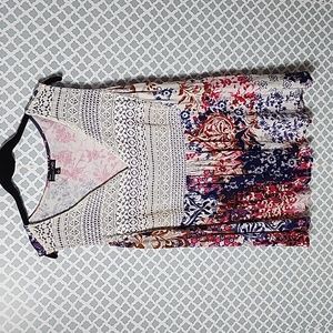 Women's Flowered Lace Knit Top Tunic